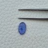 Tanzanite Naturale Forma Ovale Piatto Cabochon Liscio Fatto a Mano 12X7X3mm 3,20 Carati 1pz