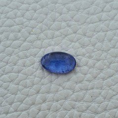 Tanzanite Naturale Forma Ovale Piatto Cabochon Liscio Fatto a Mano 12X7X3mm 3,20 Carati 1pz