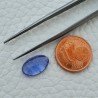 Tanzanite Naturale Forma Ovale Piatto Cabochon Liscio Fatto a Mano 12X7X3mm 3,20 Carati 1pz