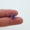 Tanzanite Naturale Forma Ovale Piatto Cabochon Liscio Fatto a Mano 12X7X3mm 3,20 Carati 1pz