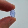 Tanzanite Naturale Forma Ovale Piatto Cabochon Liscio Fatto a Mano 12X7X3mm 3,20 Carati 1pz