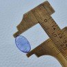 Tanzanite Naturale Forma Ovale Piatto Cabochon Liscio Fatto a Mano 12X7X3mm 3,20 Carati 1pz