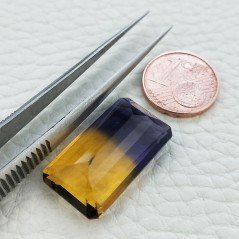 Ametrina Idrotermale Taglio Smeraldo Ottagono Sfaccettata a Mano Gemma Sciolta 23X13X9mm 20,70 Carati 1pz Ametrina Idrotermale Taglio Smeraldo Ottagono Sfaccettata a Mano Gemma Sciolta 23X13X9mm 20,70 Carati 1pz