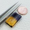 Ametrina Idrotermale Taglio Smeraldo Ottagono Sfaccettata a Mano Gemma Sciolta 23X13X9mm 20,70 Carati 1pz