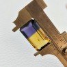 Ametrina Idrotermale Taglio Smeraldo Ottagono Sfaccettata a Mano Gemma Sciolta 23X13X9mm 20,70 Carati 1pz