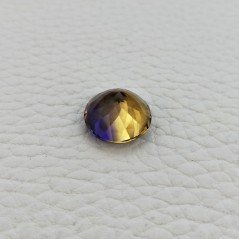 Ametrina Idrotermale Taglio Tondo Sfaccettata a Mano Gemma Sciolta 14X14X9mm 9,85 Carati 1pz