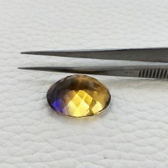 Ametrina Idrotermale Taglio Ovale Sfaccettata a Mano Gemma Sciolta19X14X11mm 17,40 Carati 1pz