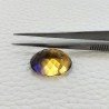 Ametrina Idrotermale Taglio Ovale Sfaccettata a Mano Gemma Sciolta19X14X11mm 17,40 Carati 1pz