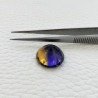 Ametrina Idrotermale Taglio Tondo Sfaccettata a Mano Gemma Sciolta 5X16X10mm 12,15 Carati 1pz
