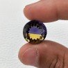 Ametrina Idrotermale Taglio Tondo Sfaccettata a Mano Gemma Sciolta 5X16X10mm 12,15 Carati 1pz