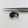 Ametrina Idrotermale Taglio Ovale Sfaccettata a Mano Gemma Sciolta 20X15X11mm 17,15 Carati 1pz