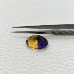 Ametrina Idrotermale Taglio Ovale Sfaccettata a Mano Gemma Sciolta 20X15X11mm 17,15 Carati 1pz