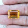 Topazio Citrino Idrotermale Taglio Smeraldo Ottagono Sfaccettata a Mano Gemma Sciolta 16X12X7mm 11,65 Carati 1pz