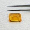 Topazio Citrino Idrotermale Taglio Smeraldo Ottagono Sfaccettata a Mano Gemma Sciolta 16X12X7mm 11,65 Carati 1pz