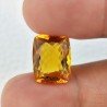 Topazio Citrino Idrotermale Taglio Cuscino Sfaccettata a Mano Gemma Sciolta 15X12X7-8mm 9,55 Carati 1pz