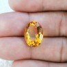 Topazio Citrino Idrotermale Taglio Ovale Sfaccettata a Mano Gemma Sciolta 16X12X8mm 9,65 Carati 1pz