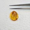 Topazio Citrino Idrotermale Taglio Ovale Sfaccettata a Mano Gemma Sciolta 16X12X8mm 9,65 Carati 1pz
