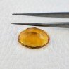 Quarzo Citrino Idrotermale Taglio Ovale Sfaccettata a Mano Gemma Sciolta 18X13X8mm 11,40 Carati 1pz
