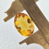 Quarzo Citrino Idrotermale Taglio Ovale Sfaccettata a Mano Gemma Sciolta 18X13X8mm 11,40 Carati 1pz