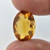 Quarzo Citrino Idrotermale Taglio Ovale Sfaccettata a Mano Gemma Sciolta 18X13X8mm 11,40 Carati 1pz