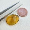 Quarzo Citrino Idrotermale Taglio Ovale Sfaccettata a Mano Gemma Sciolta 19X15X10mm 17,75 Carati 1pz
