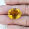 Quarzo Citrino Idrotermale Taglio Ovale Sfaccettata a Mano Gemma Sciolta 19X15X10mm 17,75 Carati 1pz