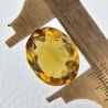 Quarzo Citrino Idrotermale Taglio Ovale Sfaccettata a Mano Gemma Sciolta 19X15X10mm 17,75 Carati 1pz