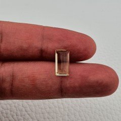Acquamarina Gialla Naturale Taglio Baguette Sfaccettata Fatto a Mano Gemma Sciolta 6x12mm AA 2,75 Carati 1pz