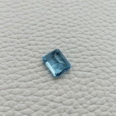 Acquamarina Idrotermale Taglio Taglio Smeraldo Ottagono Sfaccettata a Mano Gemma Sciolta  12X10X5-6mm 5,50 Carati 1pz