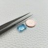 Acquamarina Idrotermale Taglio Taglio Smeraldo Ottagono Sfaccettata a Mano Gemma Sciolta 12X10X5-6mm 5,50 Carati 1pz