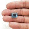 Acquamarina Idrotermale Taglio Taglio Smeraldo Ottagono Sfaccettata a Mano Gemma Sciolta 12X10X5-6mm 5,50 Carati 1pz
