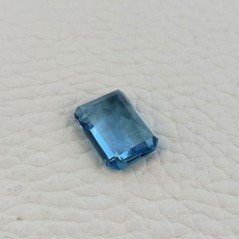 Acquamarina Idrotermale Taglio Taglio Smeraldo Ottagono Sfaccettata a Mano Gemma Sciolta 14X10X5-6mm 9,25 Carati 1pz