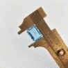 Acquamarina Idrotermale Taglio Taglio Smeraldo Ottagono Sfaccettata a Mano Gemma Sciolta 14X10X5-6mm 9,25 Carati 1pz