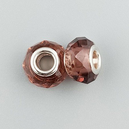 Perlina foro largo marrone 13.5x8.5mm 1pz