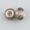 Perlina foro largo fumoso 13.5x8.5mm 1pz