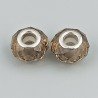 Perlina foro largo fumoso 13.5x8.5mm 1pz