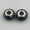 Perlina foro largo nera 13.5x8.5mm 1pz