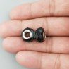 Perlina foro largo nera 13.5x8.5mm 1pz