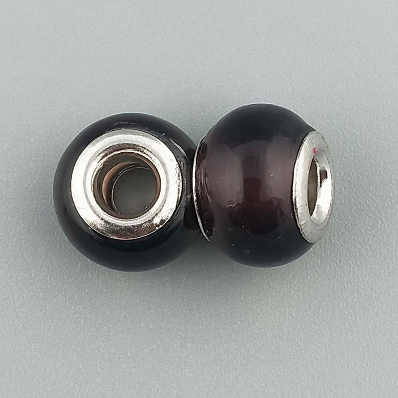 Perlina foro largo marrone mistique 13.5x8.5mm 1pz