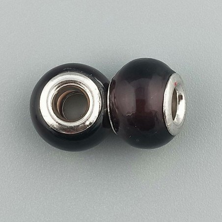 Perlina foro largo marrone mistique 13.5x8.5mm 1pz