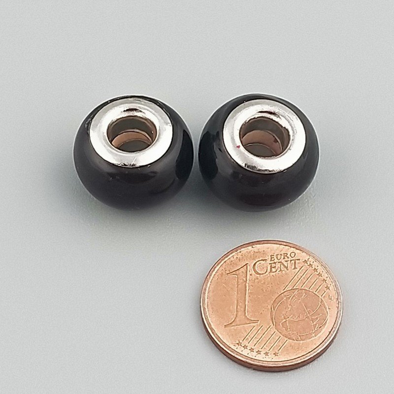 Perlina foro largo marrone mistique 13.5x8.5mm 1pz