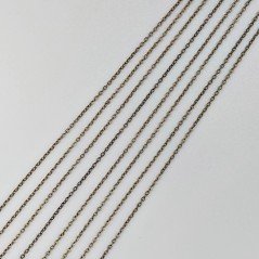 Catena Di Ottone Forma Ovale 01X1,60mm-Ottone Antico 1mt