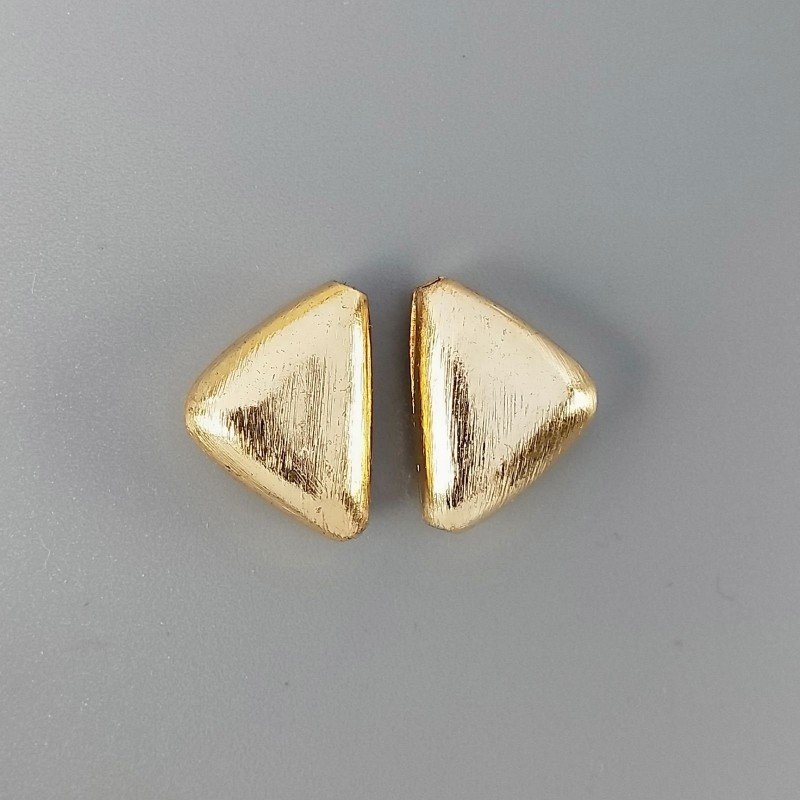 Distanziatore In Ottone Forma Triangolo Satinato 12X17mm-Dorato 1pz