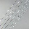 Catena Di Acciao Forma Cobra 0,30mm-Rodiato 1mt
