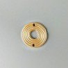 Connettore In Zama Opaco Forma Tondo Spirale 25mm-Dorato 1pz