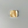 Connettore In Zama Opaco Forma Quadrata Lavorato 16X18mm-Dorato 1pz