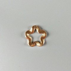 Connettore In Zama Opaco Forma Fiore 20mm-Dorato 1pz