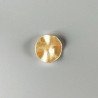 Distanziatore In Zama Opaco Forma Tondo Martellato 19-20mm-Dorato 1pz