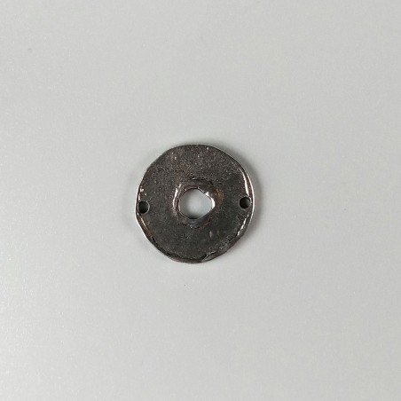 Connettore In Zama Forma Tondo Forato Ossidata 20mm-Argentato 1pz
