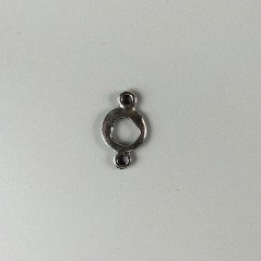 Connettore In Zama Forma Fantasia Ossidata 20X11mm-Argentato 1pz